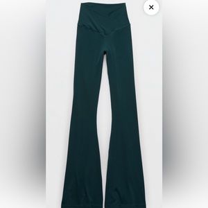 Dark Green Aerie Teal Me High Waisted Crossover Flare Legging